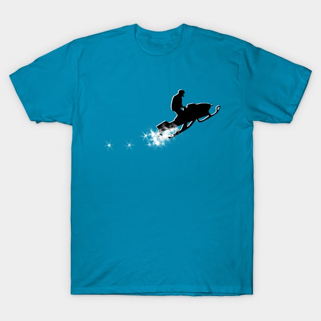 snowmobile powder trail T-Shirt by asyrum